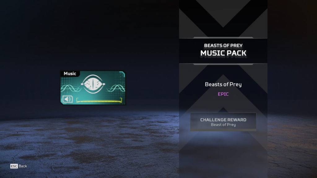 Beasts of Prey Music Pack