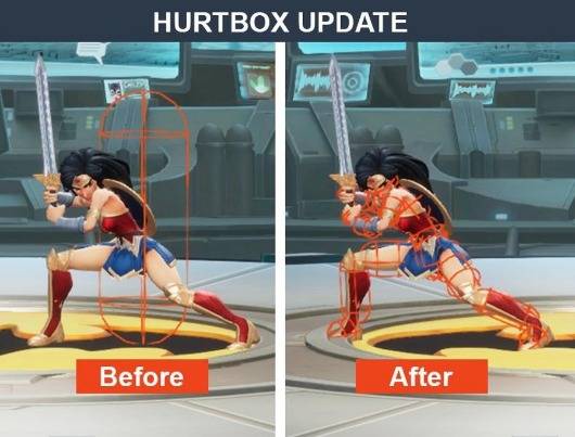 MultiVersus Hurtbox update comparison