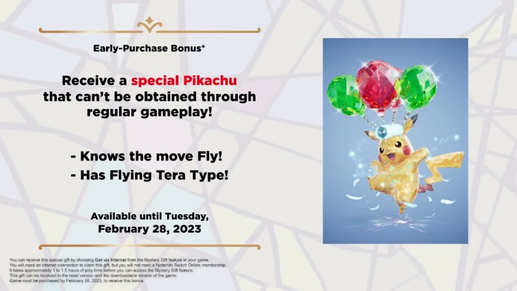 Pokemon Tera Type Pikachu Early Adopter