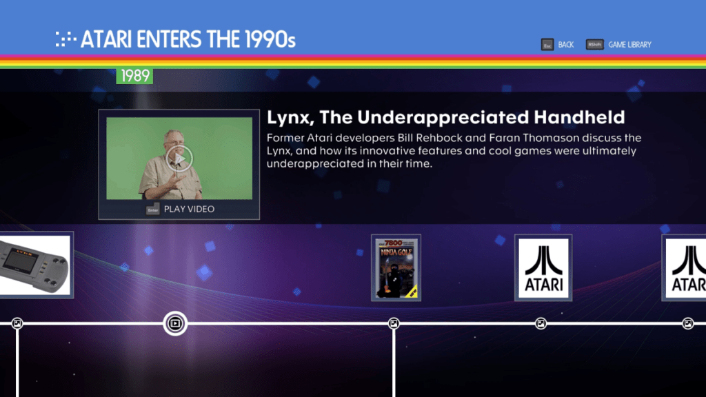 Atari 50 Lynx Timeline
Atari 50: The Anniversary Celebration