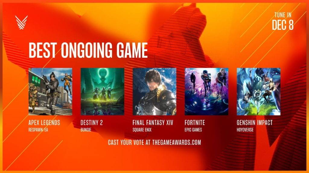 FFXIV Best ongoing game nomination game awards