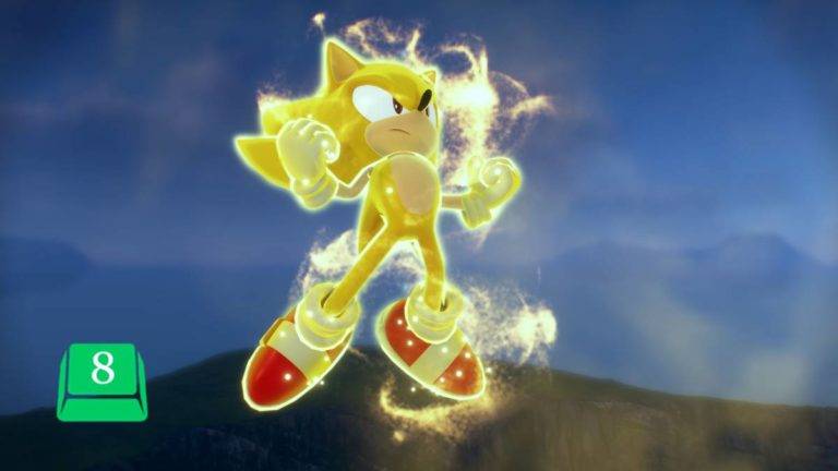 Sonic in his Super Sonic Form