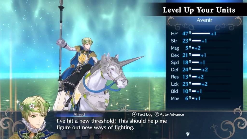 Fire Emblem Engage Class up alfred stat boosts