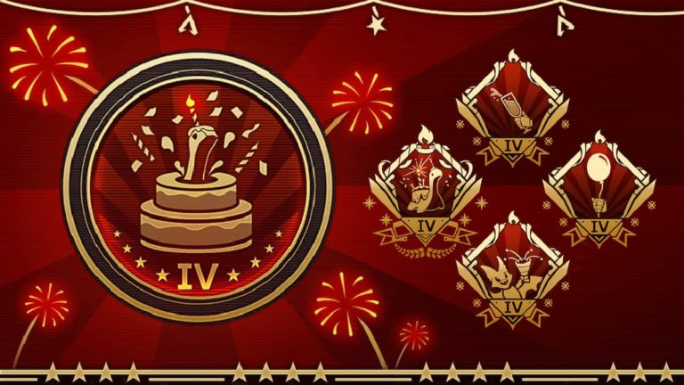 4th Anniversary Collection Event Challenge Badges