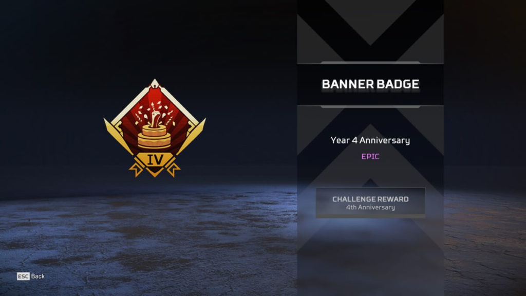 Year 4 Anniversary badge