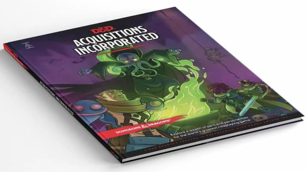 A picture of the 2019 Dungeons and Dragons manual. 