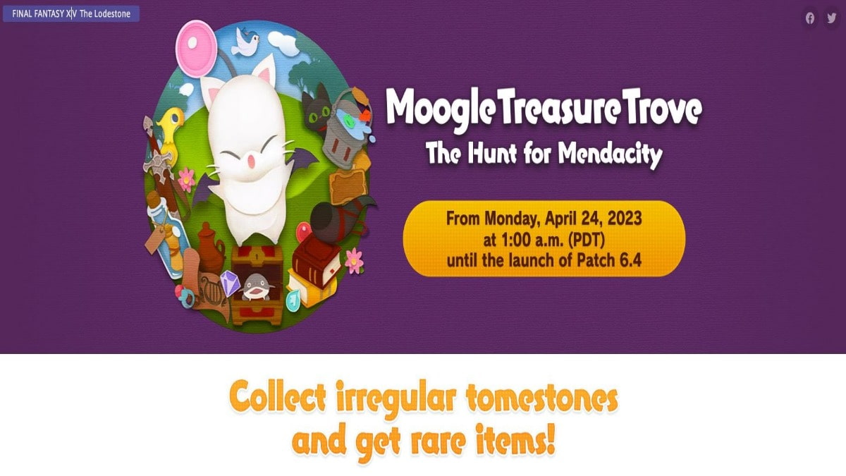 FFXIV Moogle treasure trove hunt for mendacity rewards date image